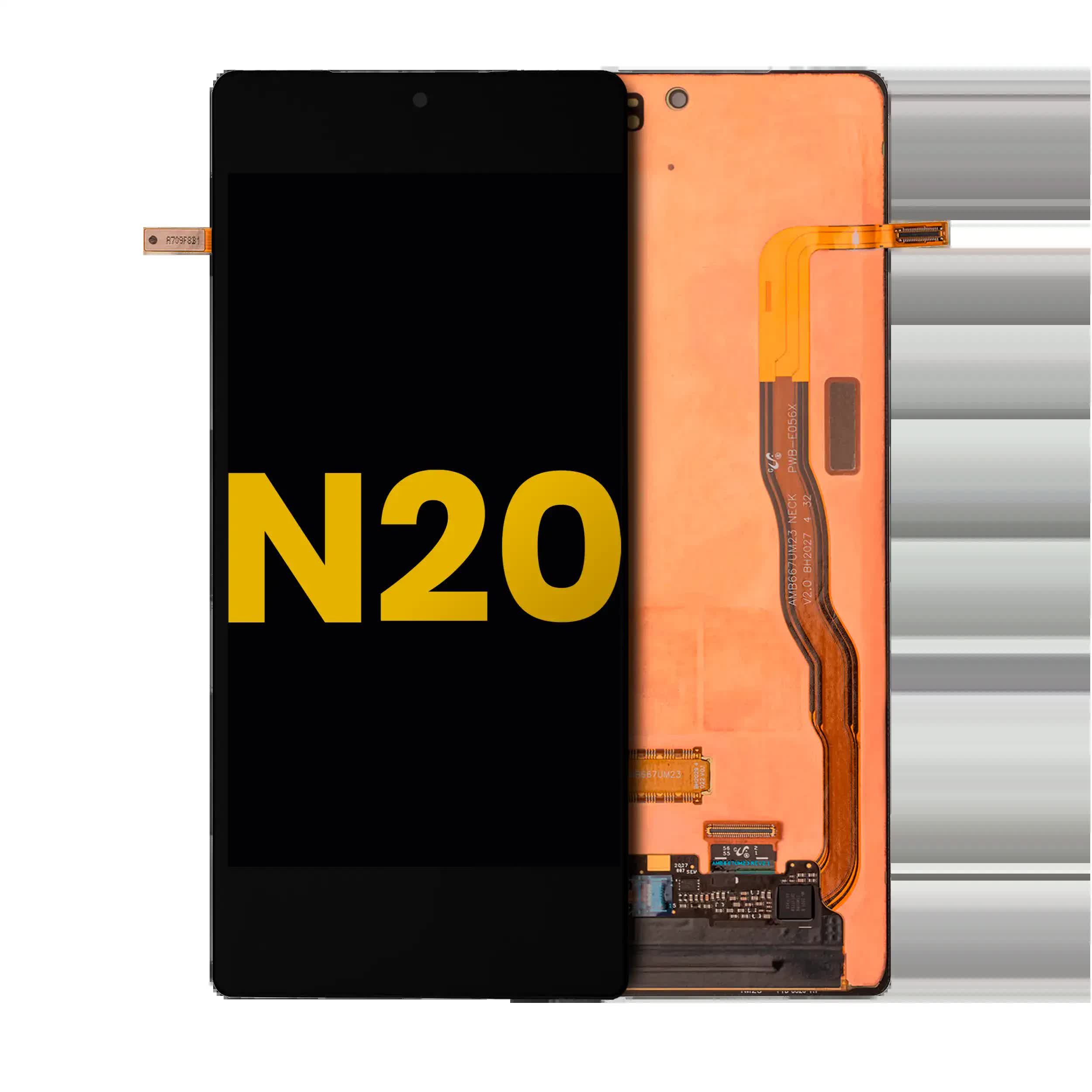 OLED Display ohne Rahmen für Samsung Galaxy Note 20 5G (professionell aufgearbeitet)