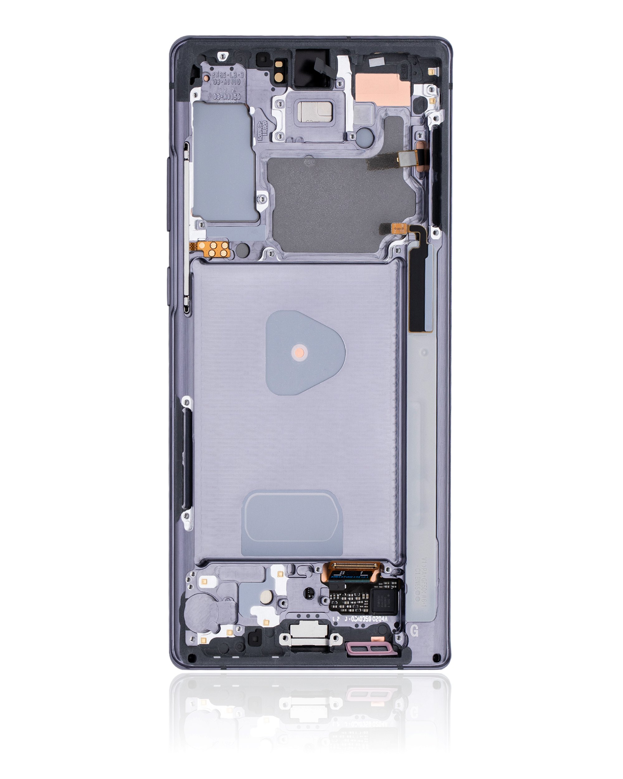 OLED Display mit Rahmen für Samsung Galaxy Note 20 5G (professionell aufgearbeitet) (Mystic Gray) – Bild 3