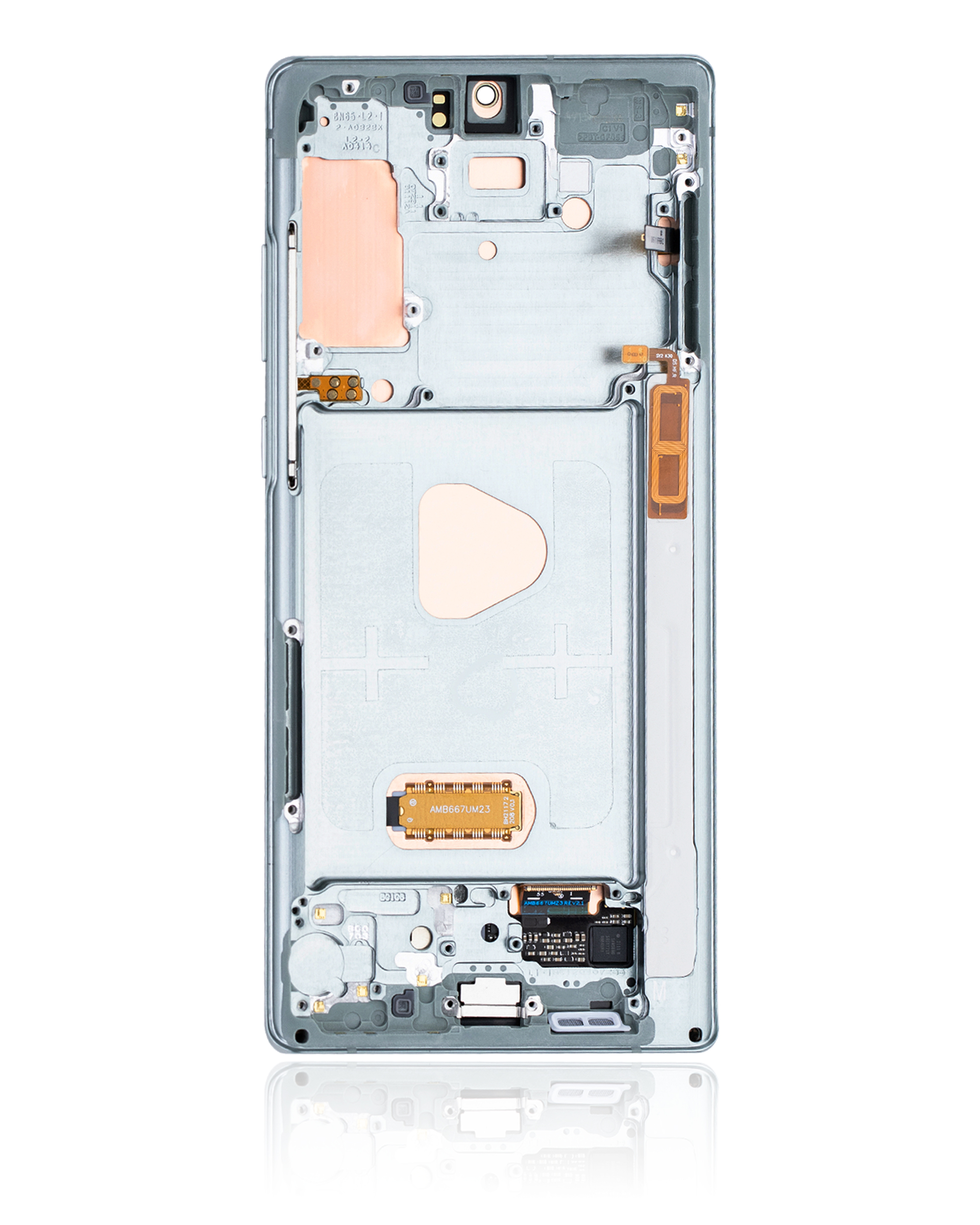 OLED Display mit Rahmen für Samsung Galaxy Note 20 5G (professionell aufgearbeitet) (Mystic Green) – Bild 3
