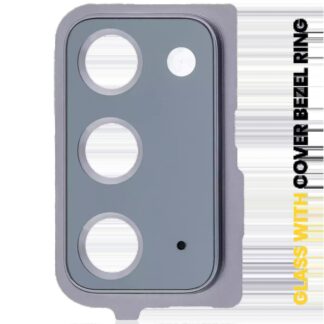 Rückkamera-Glas mit Abdeckung Blendenring für Samsung Galaxy Note 20 5G (Mystic Gray)