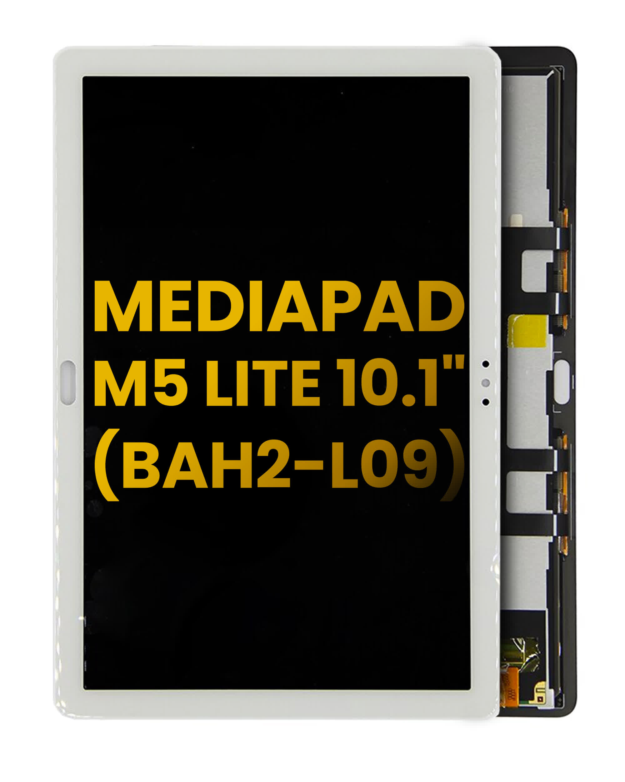 LCD Display ohne Rahmen für Huawei MediaPad M5 Lite 10.1" (BAH2-L09) (professionell aufgearbeitet) (White (Weiß))