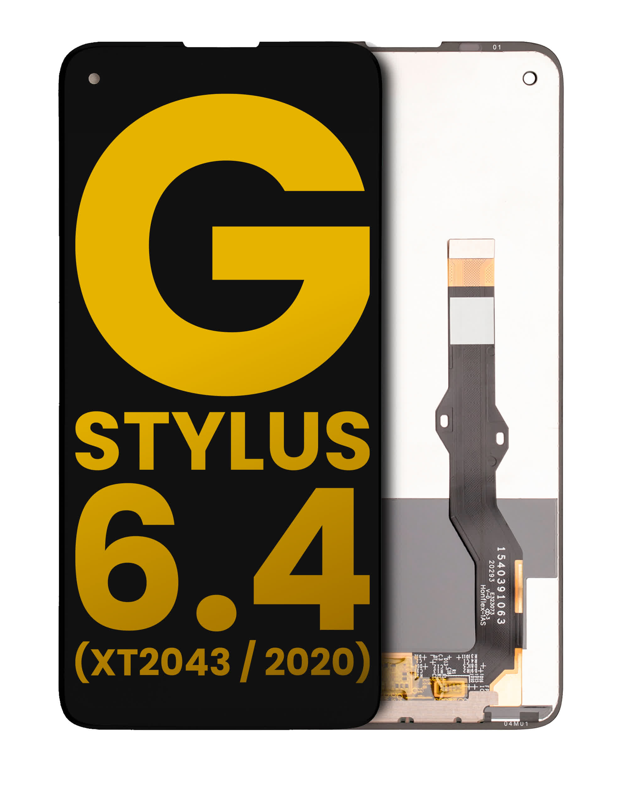 LCD Display ohne Rahmen für Motorola Moto G Stylus 6.4" (XT2043 / 2020) (professionell aufgearbeitet)