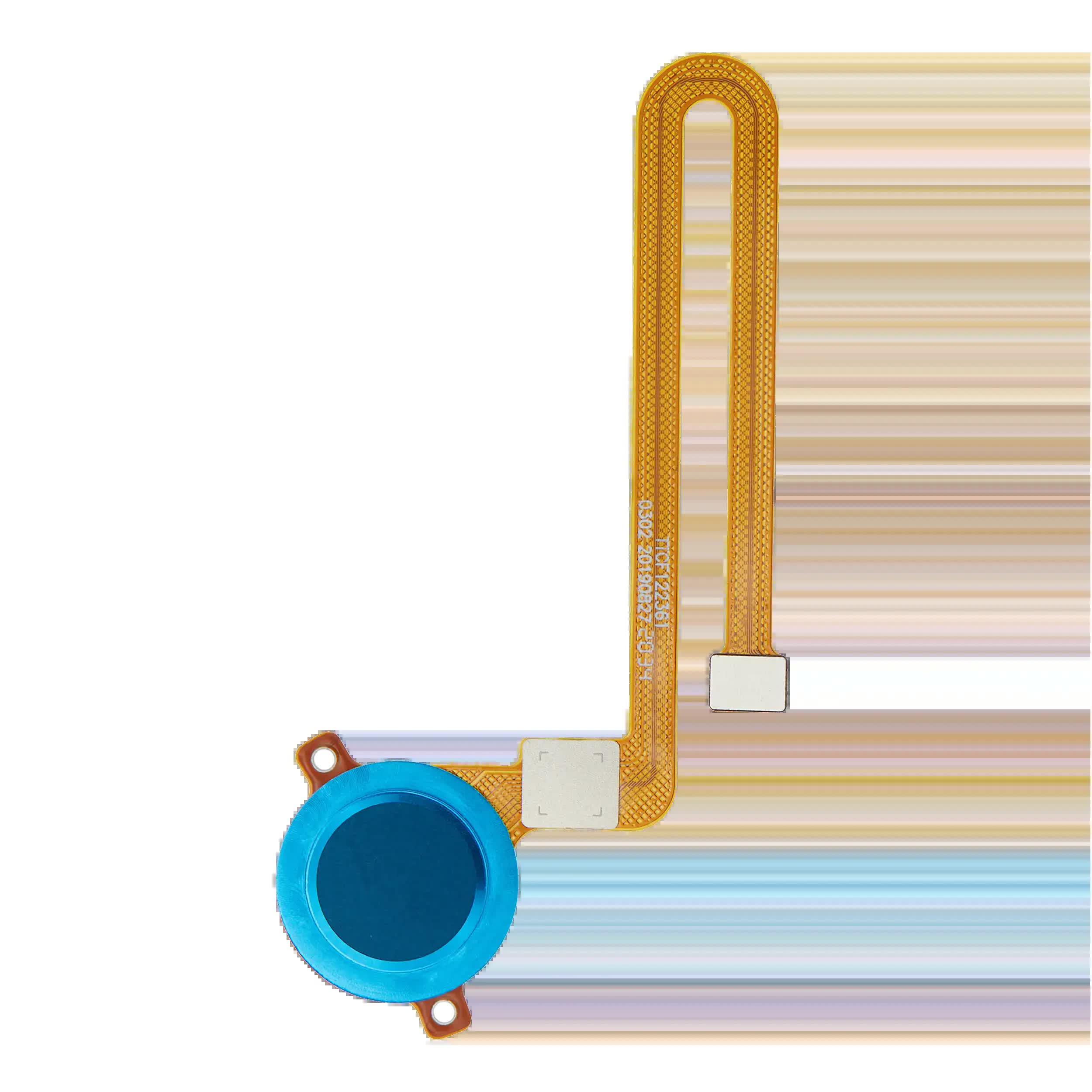 Fingerabdrucksensor mit Flexkabel für Motorola Moto E6 Play (XT2029 / 2019) (Turquoise Blue)