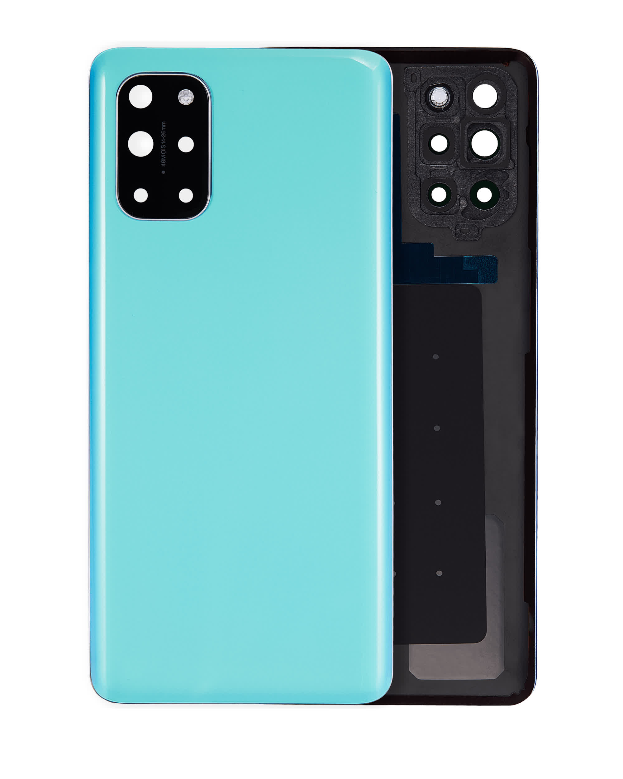 Rückdeckelglas mit Kameraglas für OnePlus 8T (Aftermarket Plus) (Aquamarine Green)
