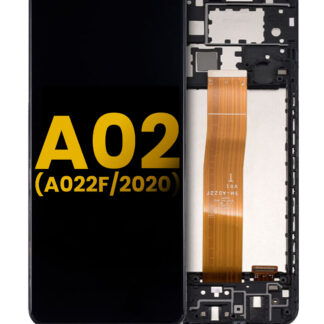LCD Display mit Rahmen für Samsung Galaxy A02 (A022F / 2020) (professionell aufgearbeitet)