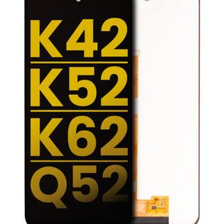 LCD Display ohne Rahmen für LG K42 / K52 / K62 / Q52 (professionell aufgearbeitet) (Black (Schwarz))