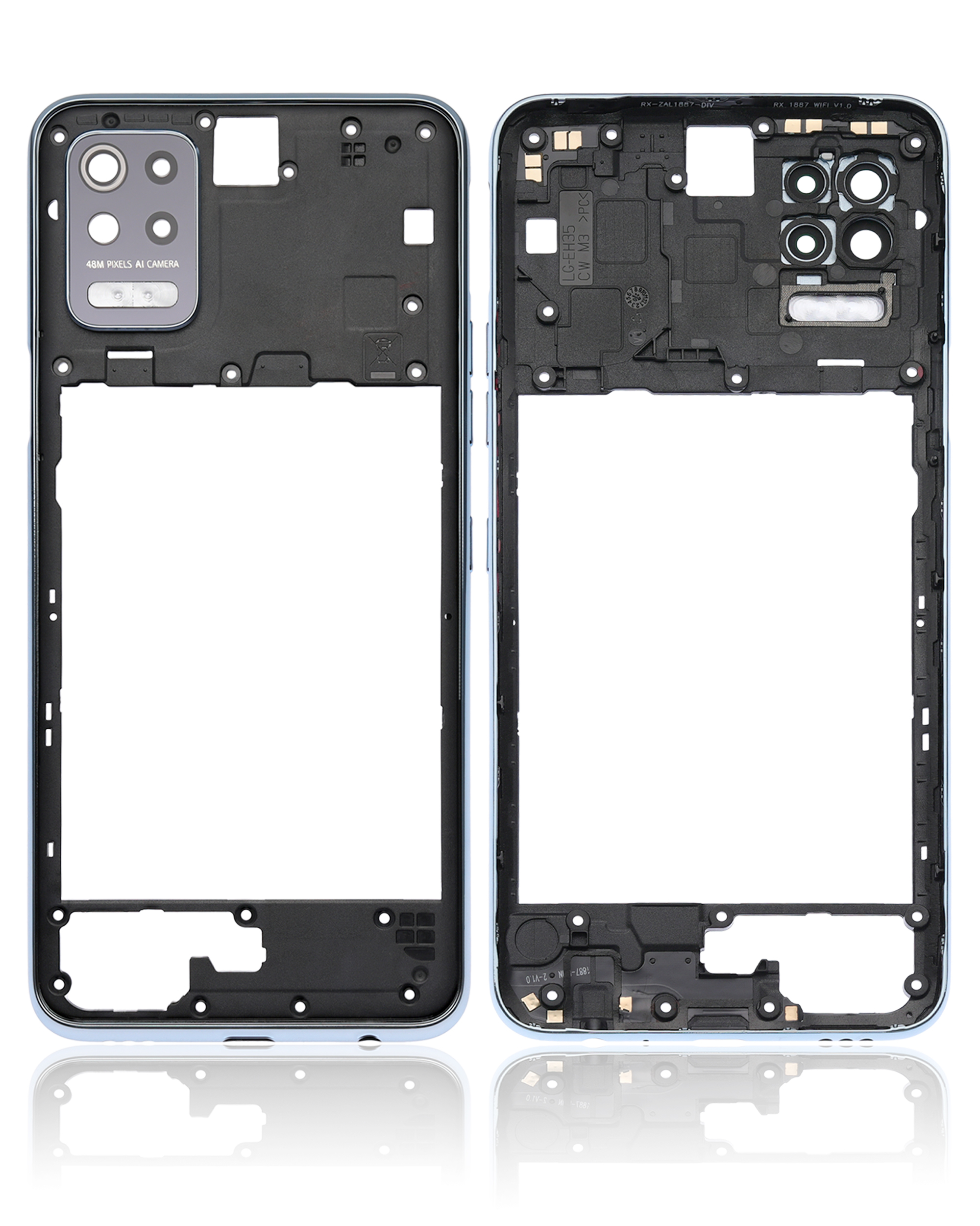 Rückgehäuse für LG K52 (2020) (Silver (Silber)) – Bild 2