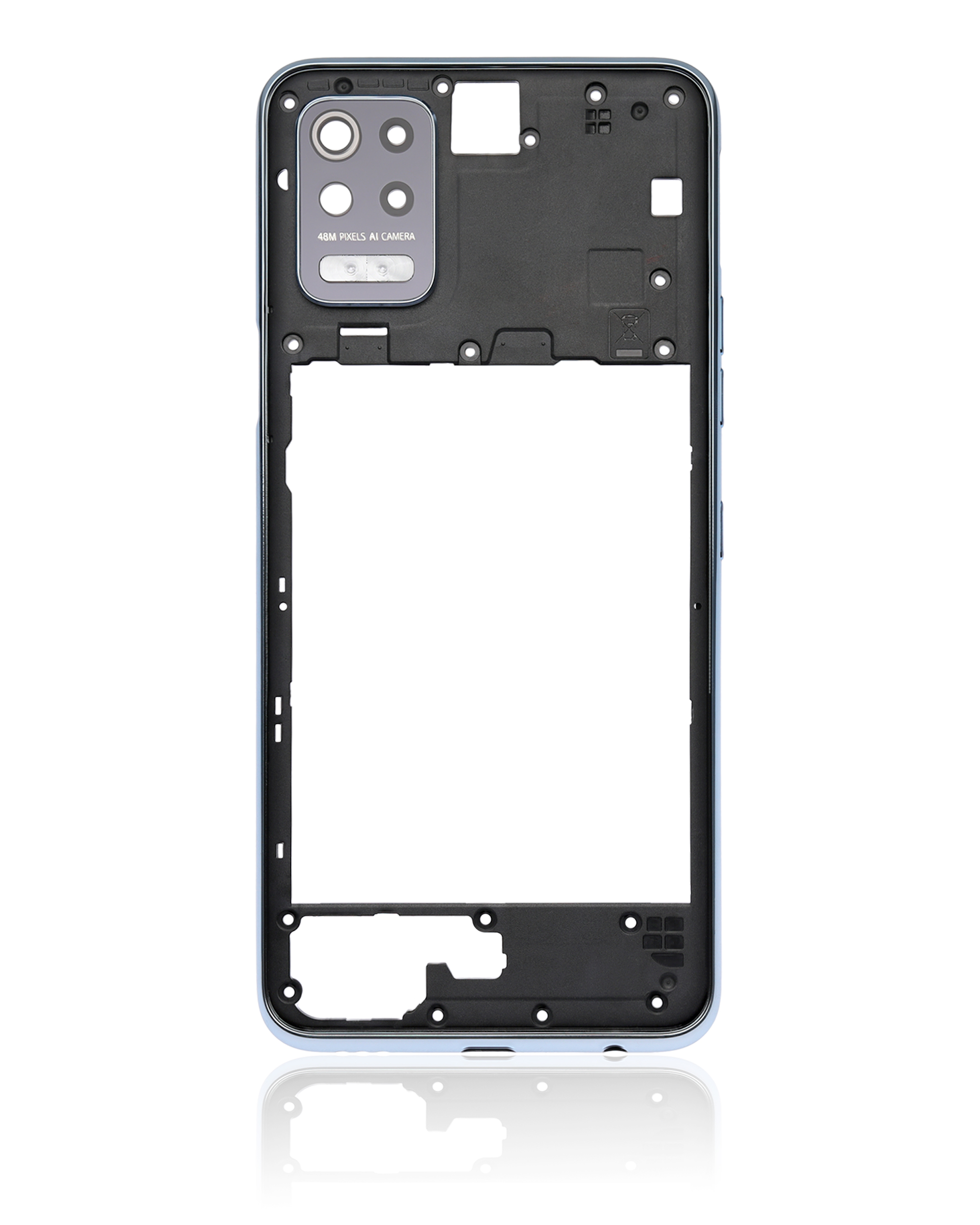Rückgehäuse für LG K52 (2020) (Silver (Silber)) – Bild 3