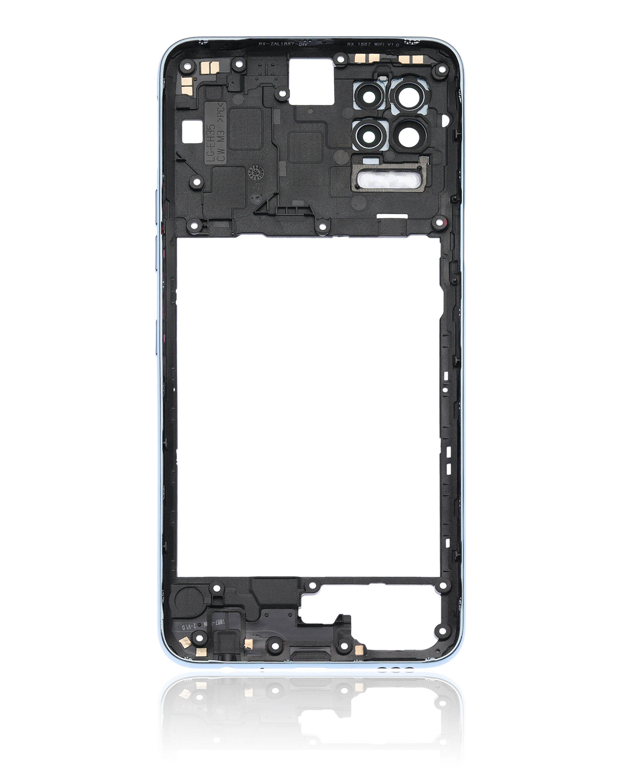 Rückgehäuse für LG K52 (2020) (Silver (Silber)) – Bild 4