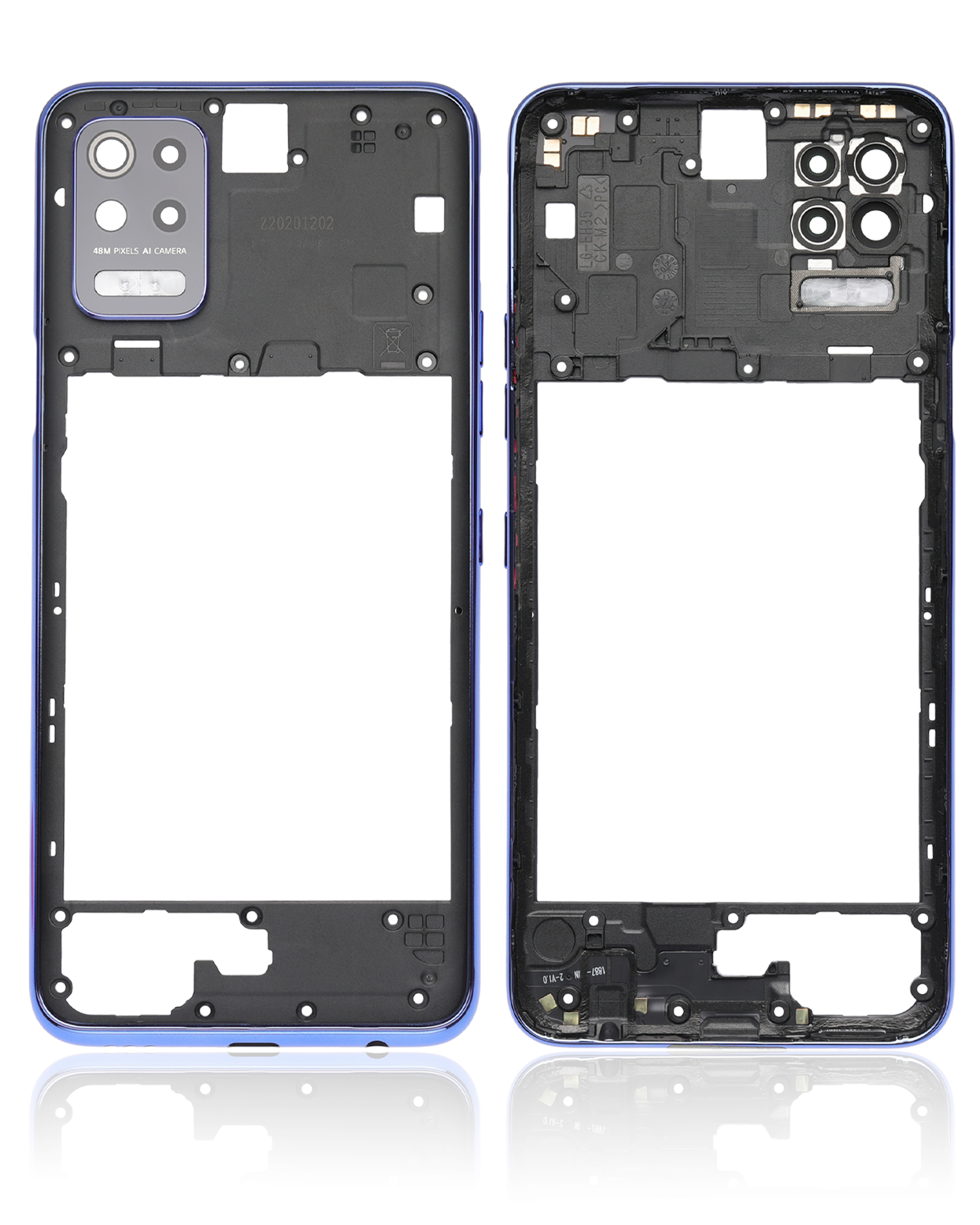 Rückgehäuse für LG K52 (2020) (Blue (Blau)) – Bild 2
