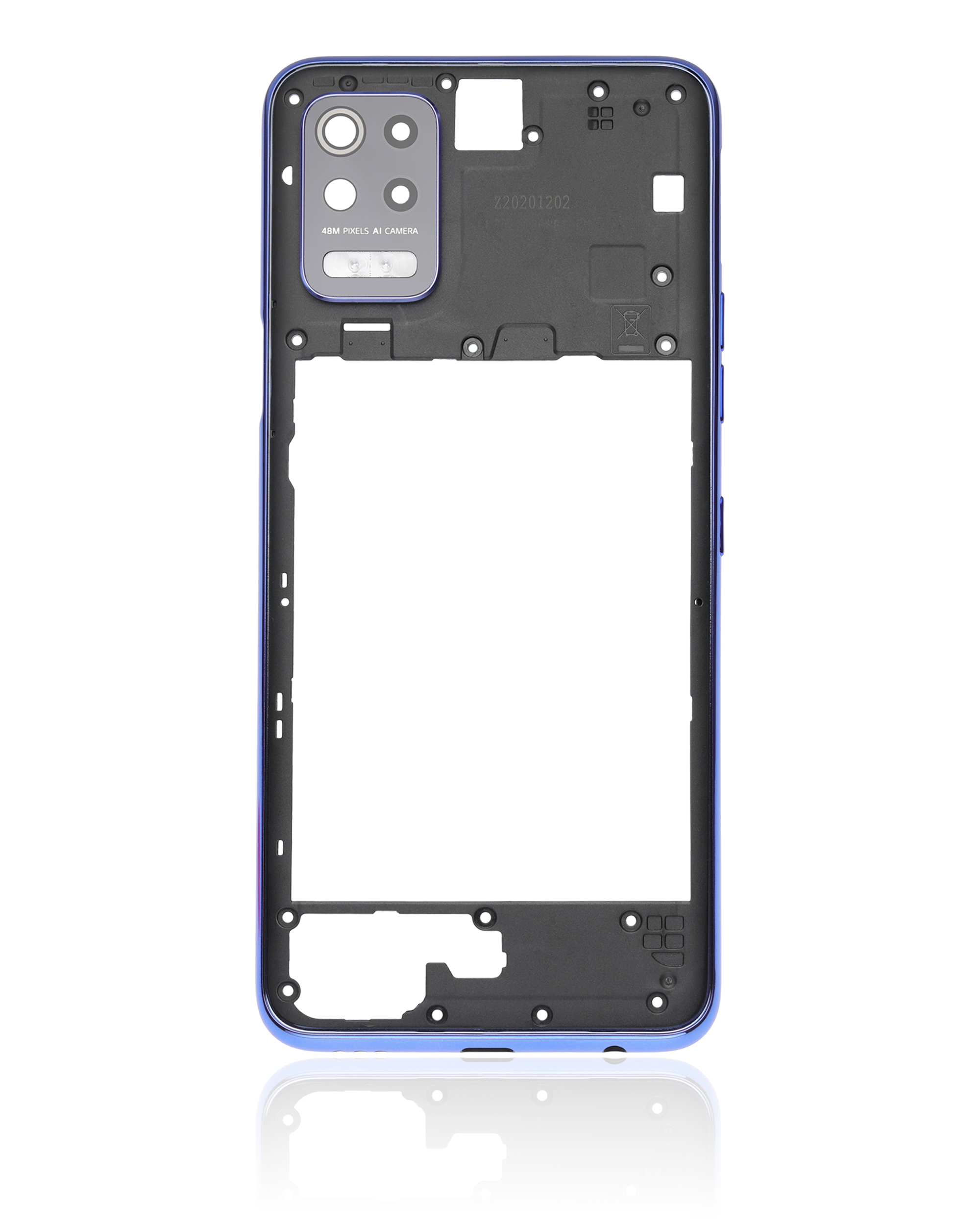 Rückgehäuse für LG K52 (2020) (Blue (Blau)) – Bild 3