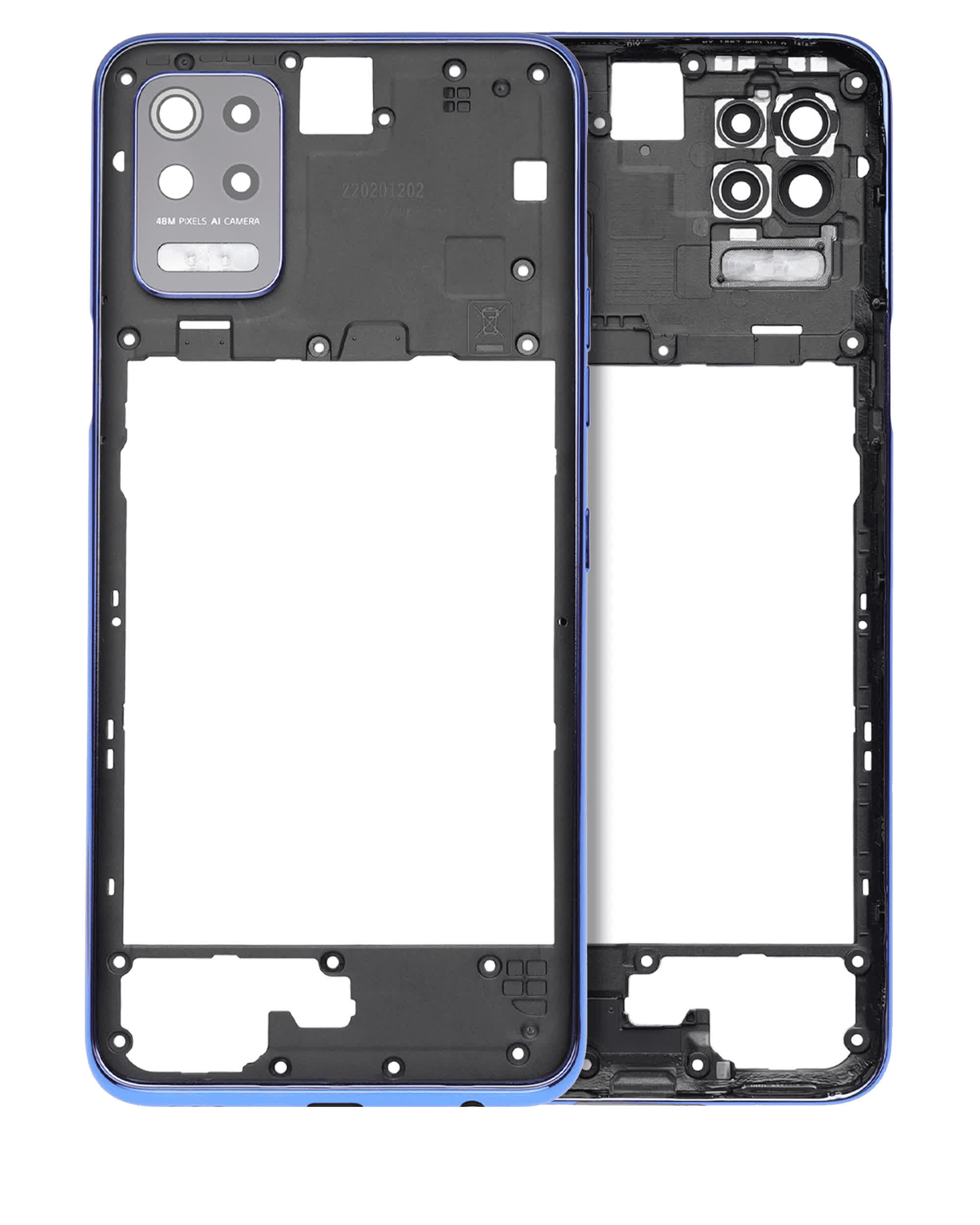 Rückgehäuse für LG K52 (2020) (Blue (Blau))