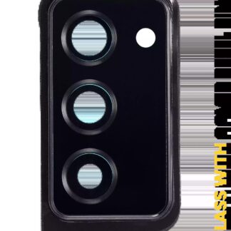 Rückkamera-Glas mit Abdeckung Blendenring für Samsung Galaxy Z Fold 2 5G (F916) (Mystic Black)
