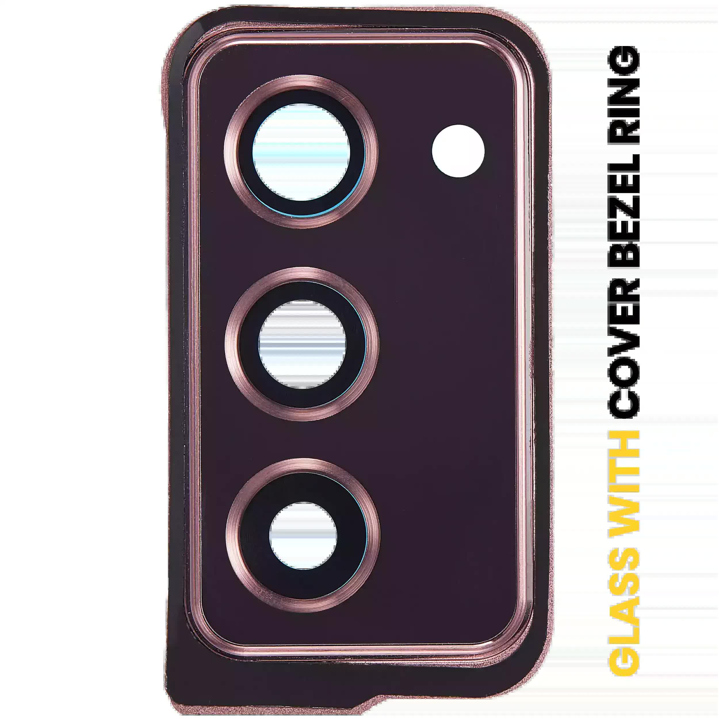 Rückkamera-Glas mit Abdeckung Blendenring für Samsung Galaxy Z Fold 2 5G (F916) (Mystic Bronze)