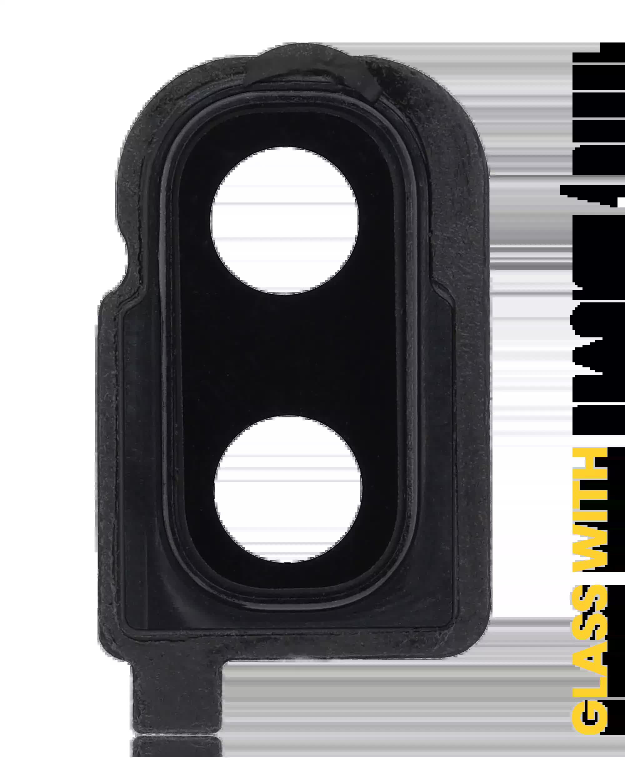 Rückkamera-Glas mit Halterung / Blende für Samsung Galaxy Z Flip 4G (F700) / Z Flip 5G (F707) (Mirror Black)