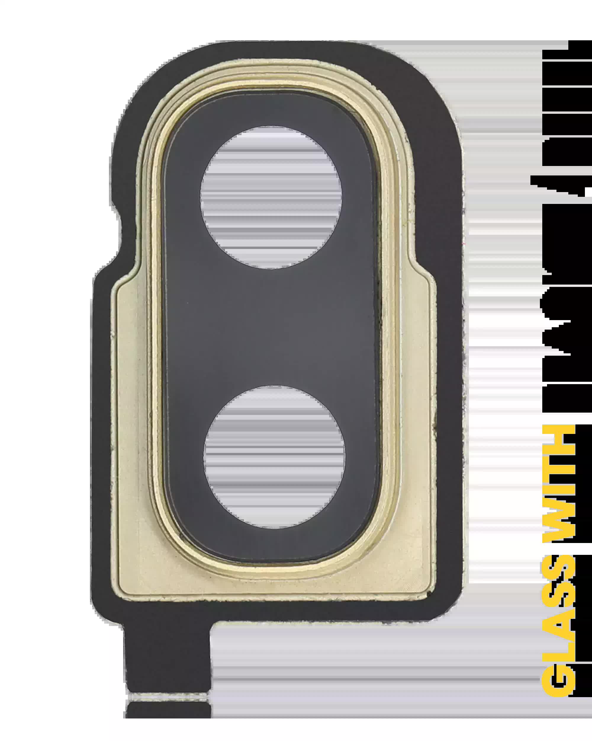 Rückkamera-Glas mit Halterung / Blende für Samsung Galaxy Z Flip 4G (F700) / Z Flip 5G (F707) (Mirror Gold)