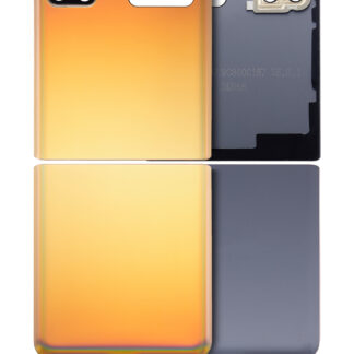 oben und unten Rückdeckelglas mit Kameraglas für Samsung Galaxy Z Flip 4G (F700) / Z Flip 5G (F707) (Aftermarket Plus) (Mirror Gold)