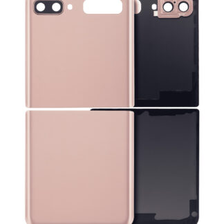 oben und unten Rückdeckelglas mit Kameraglas für Samsung Galaxy Z Flip 4G (F700) / Z Flip 5G (F707) (Aftermarket Plus) (Mystic Bronze)