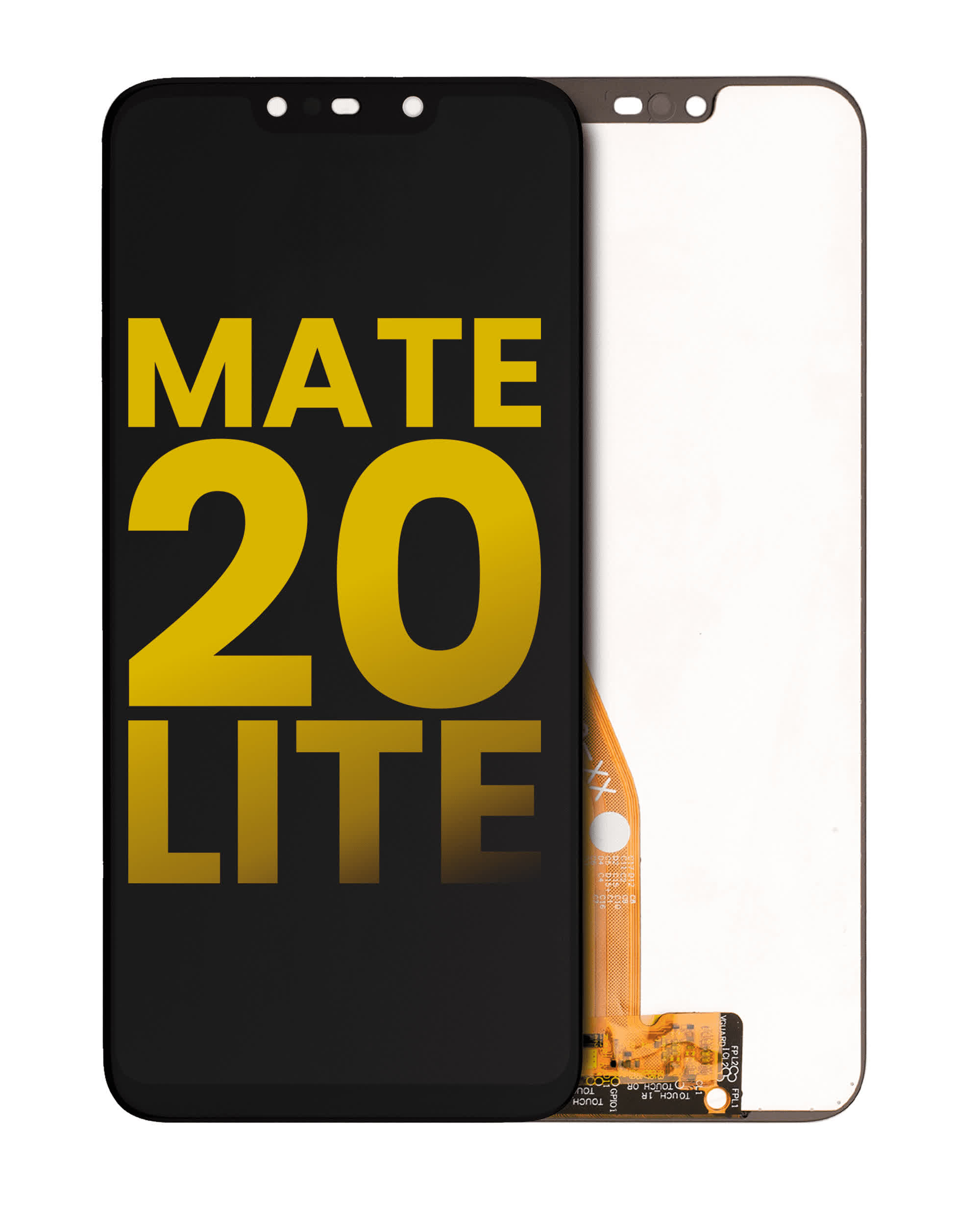 LCD Display ohne Rahmen für Huawei Mate 20 Lite (professionell aufgearbeitet) (Black (Schwarz))