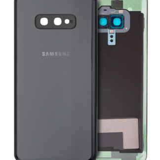 Rückdeckelglas mit Kameraglas für Samsung Galaxy S10e (Service Pack) (Prism Black)