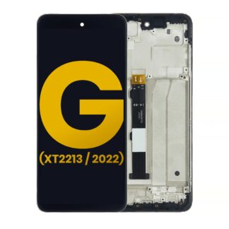 LCD Display mit Rahmen für Motorola Moto G 5G (XT2213 / 2022) (professionell aufgearbeitet)