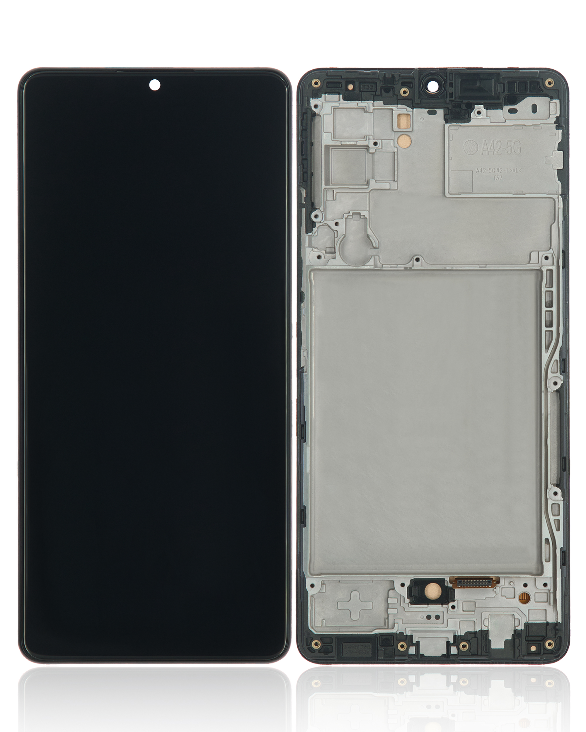 LCD Display mit Rahmen (ohne Fingerabdrucksensor) für Samsung Galaxy A42 5G (A426 / 2020) (Aftermarket: Incell) – Bild 2
