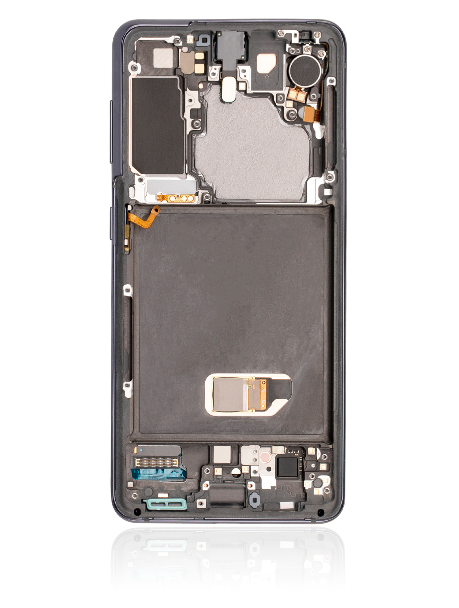 OLED Display mit Rahmen für Samsung Galaxy S21 5G (professionell aufgearbeitet) (Phantom Gray) – Bild 3