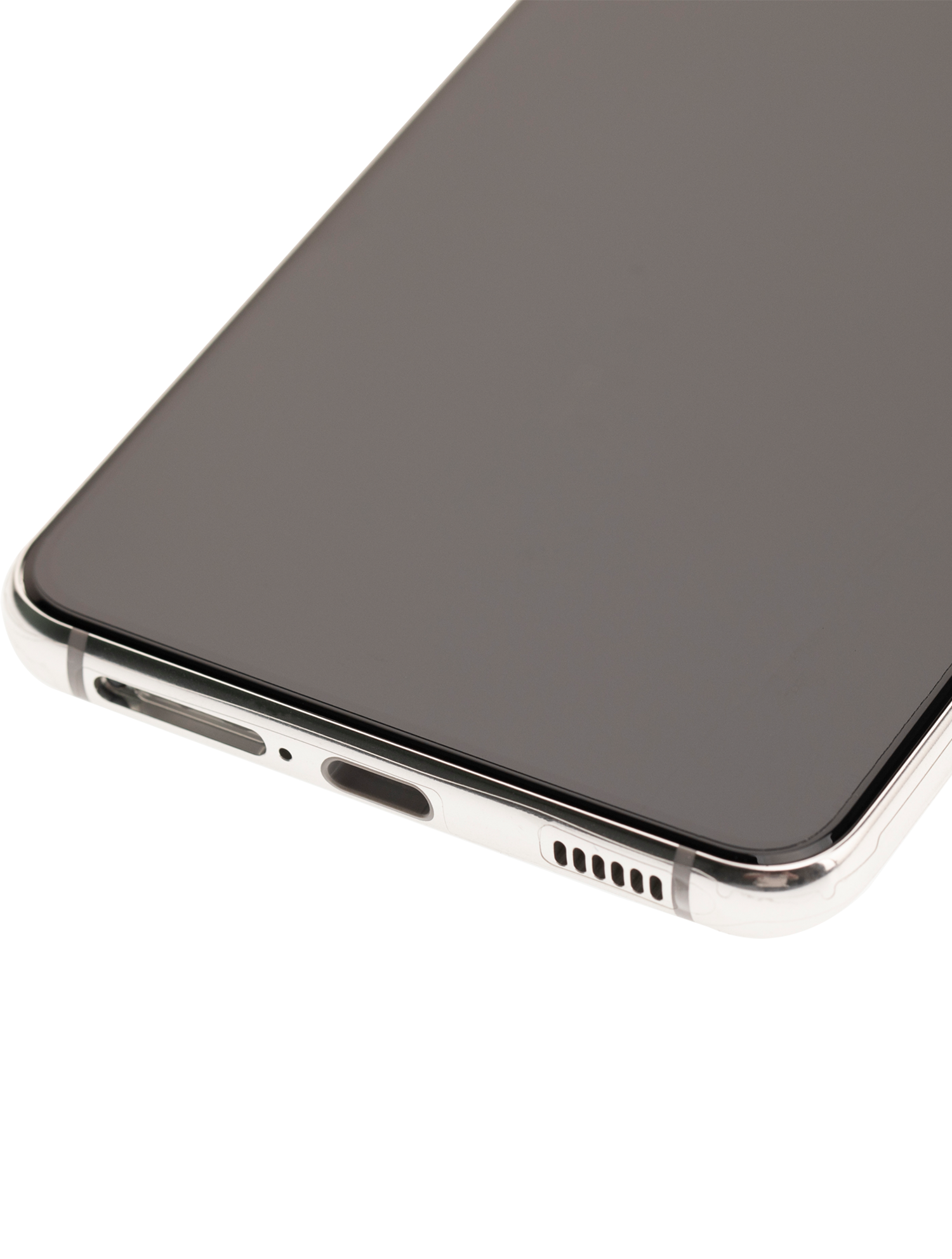 OLED Display mit Rahmen für Samsung Galaxy S21 5G (professionell aufgearbeitet) (Phantom White) – Bild 4