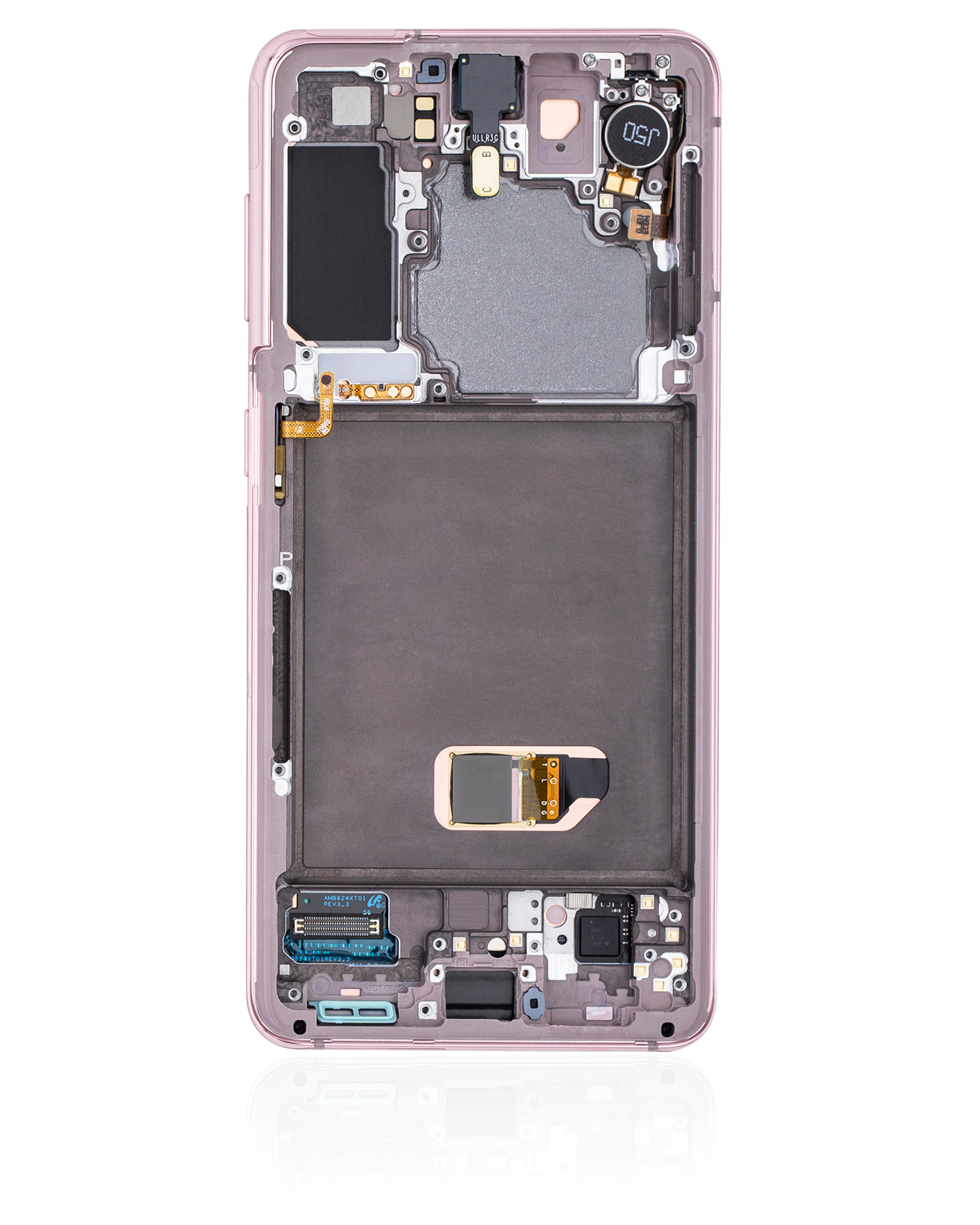 OLED Display mit Rahmen für Samsung Galaxy S21 5G (professionell aufgearbeitet) (Phantom Violet) – Bild 3