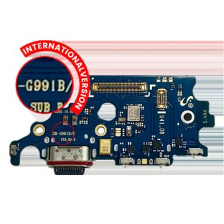 Ladebuchse mit SIM-Kartenleser für Samsung Galaxy S21 5G (G991B) (International Version) (Premium)