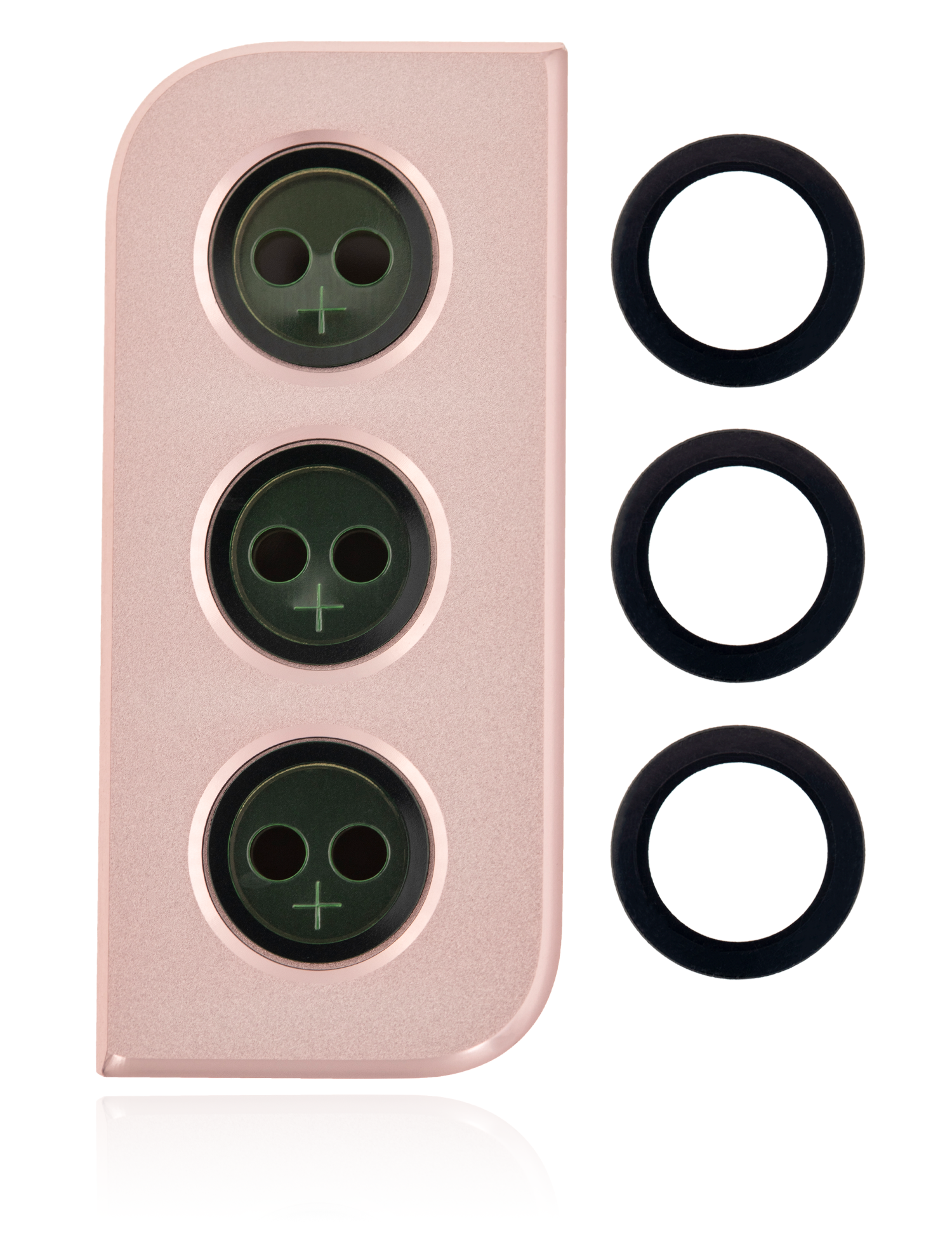 Rückkamera-Glas mit Abdeckung Blendenring für Samsung Galaxy S21 (Phantom Pink) – Bild 2