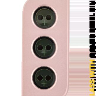 Rückkamera-Glas mit Abdeckung Blendenring für Samsung Galaxy S21 (Phantom Pink)