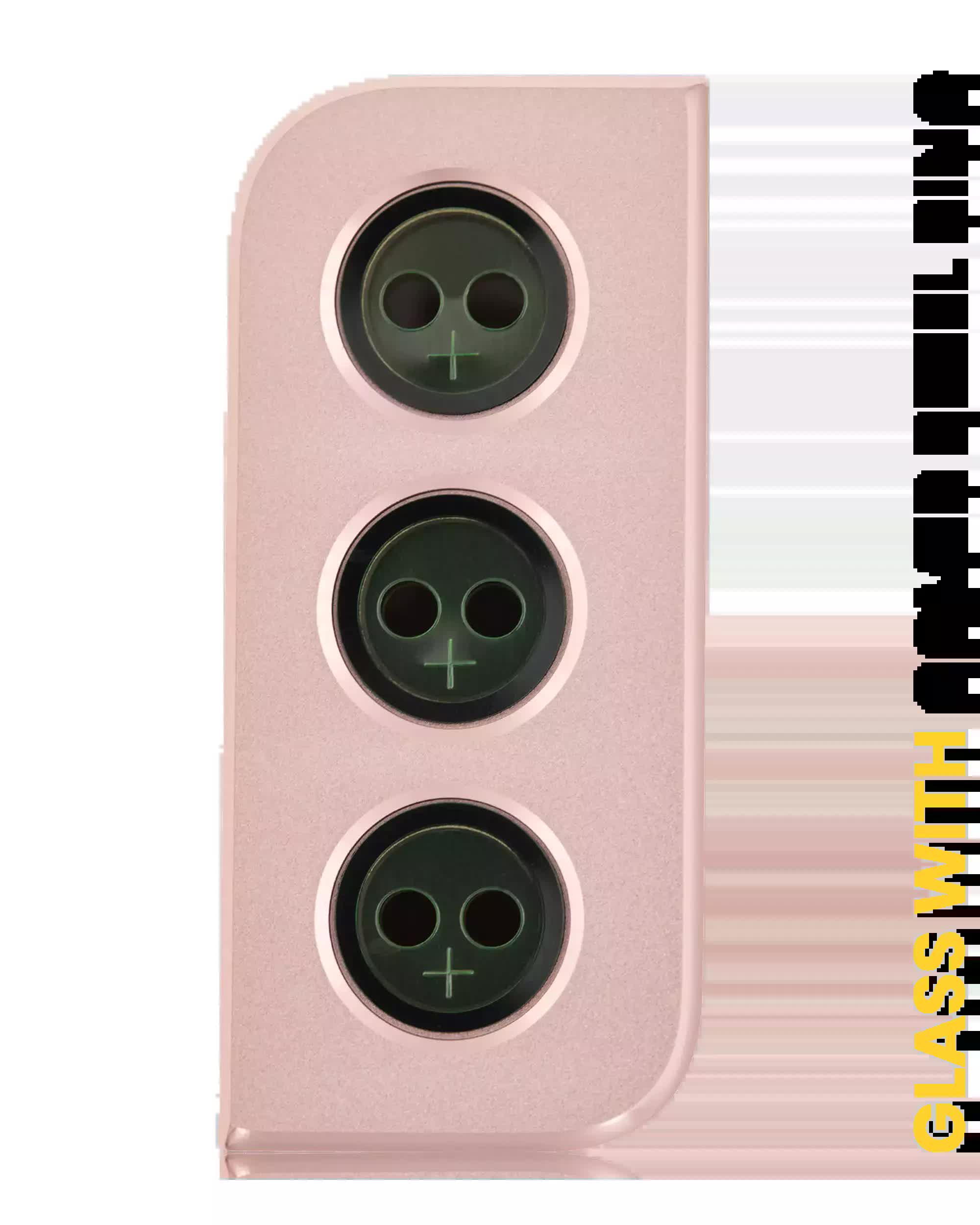 Rückkamera-Glas mit Abdeckung Blendenring für Samsung Galaxy S21 (Phantom Pink)