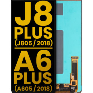 OLED Display ohne Rahmen für Samsung Galaxy J8 Plus (J805 / 2018) / A6 Plus (A605 / 2018) (professionell aufgearbeitet)