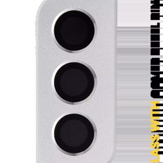 Rückkamera-Glas mit Abdeckung Blendenring für Samsung Galaxy S21 5G (Phantom White)