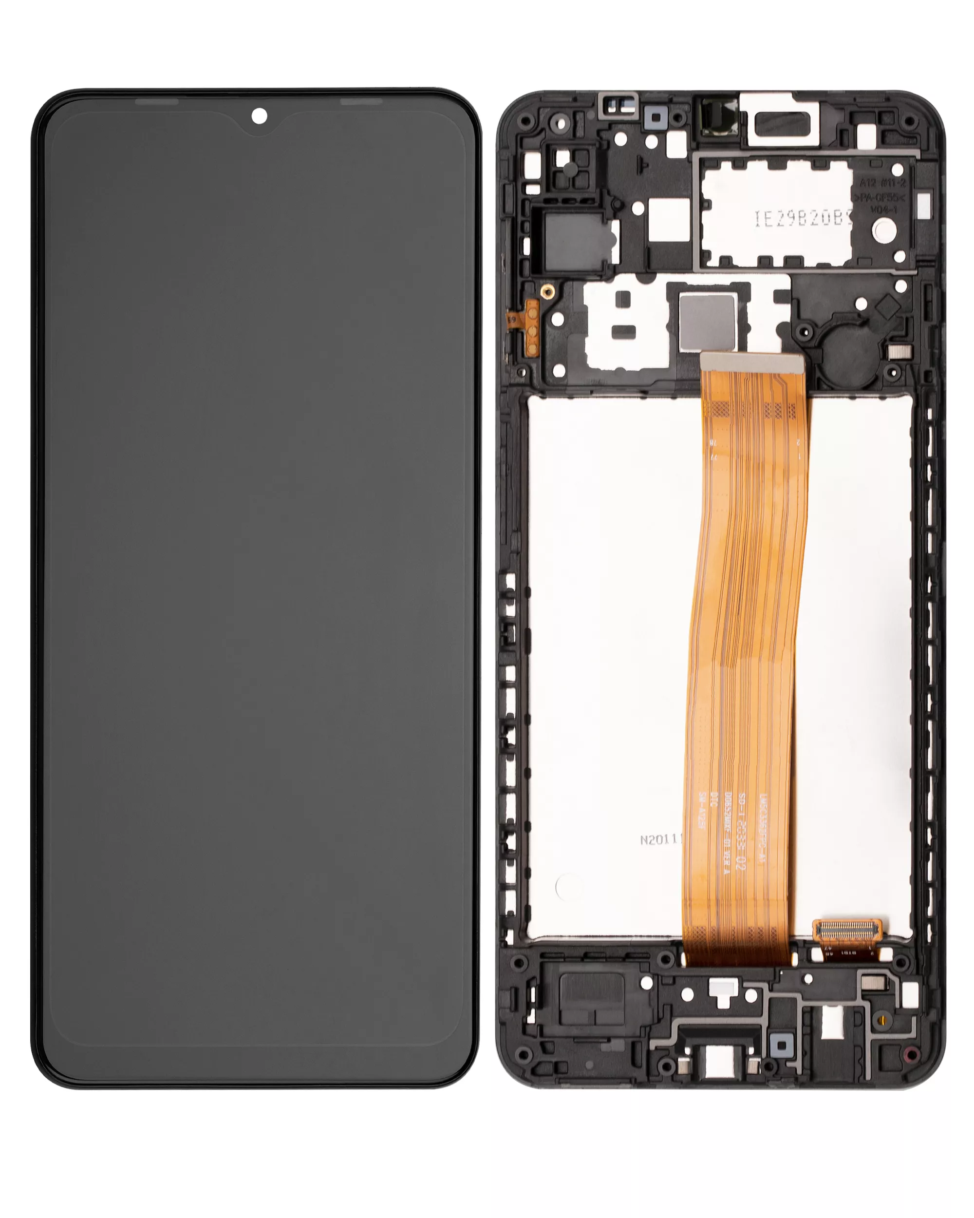 LCD Display mit Rahmen für Samsung Galaxy A12 (A125 / 2020) (Service Pack) – Bild 2