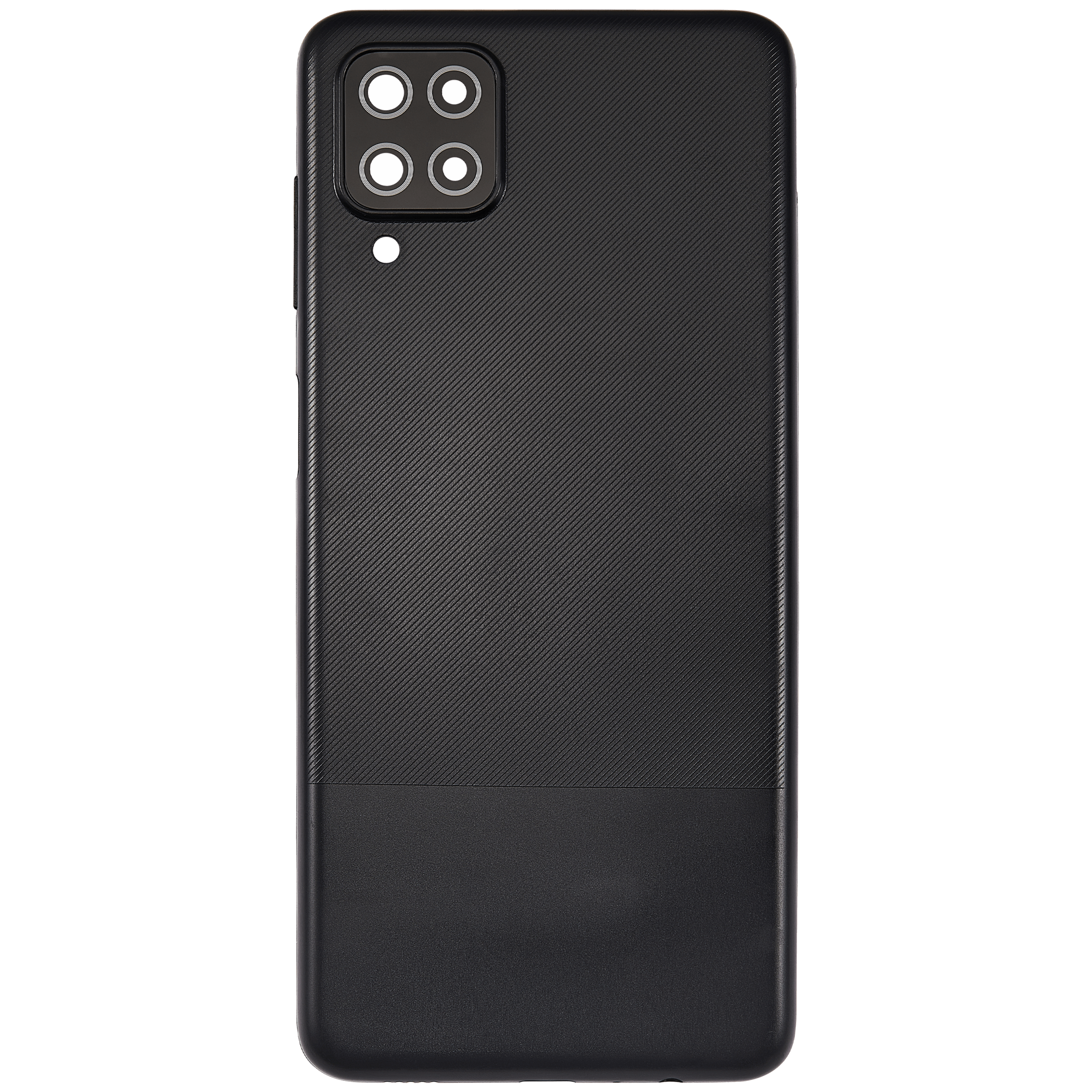 Rückdeckelglas mit Kameraglas für Samsung Galaxy A12 (A125 / 2020) (Aftermarket Plus) (Black (Schwarz)) – Bild 3