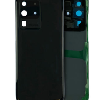 Rückdeckelglas mit Kameraglas für Samsung Galaxy S20 Ultra (Service Pack) (Cosmic Black)