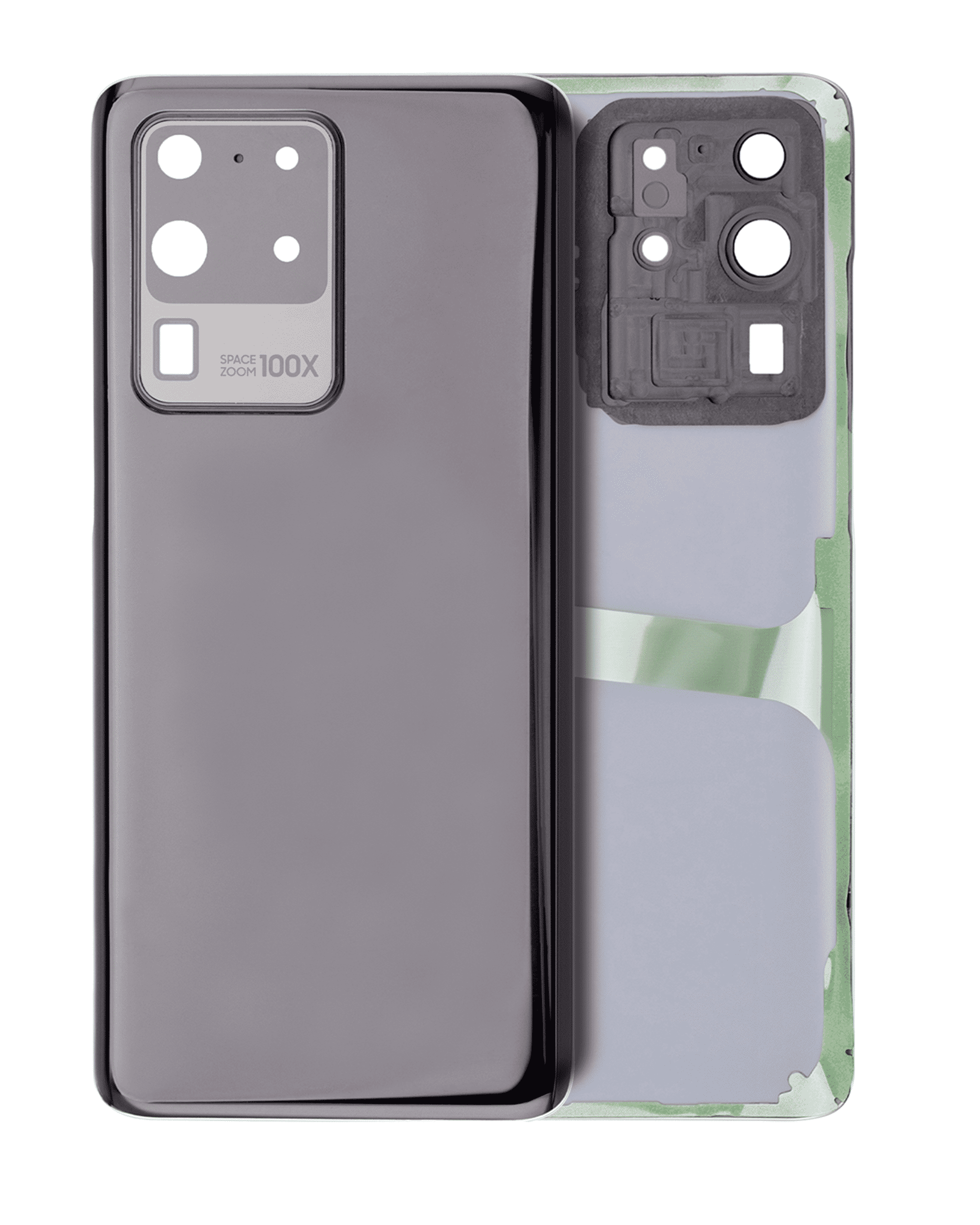 Rückdeckelglas mit Kameraglas für Samsung Galaxy S20 Ultra (Service Pack) (Cosmic Gray (Grau)) – Bild 3