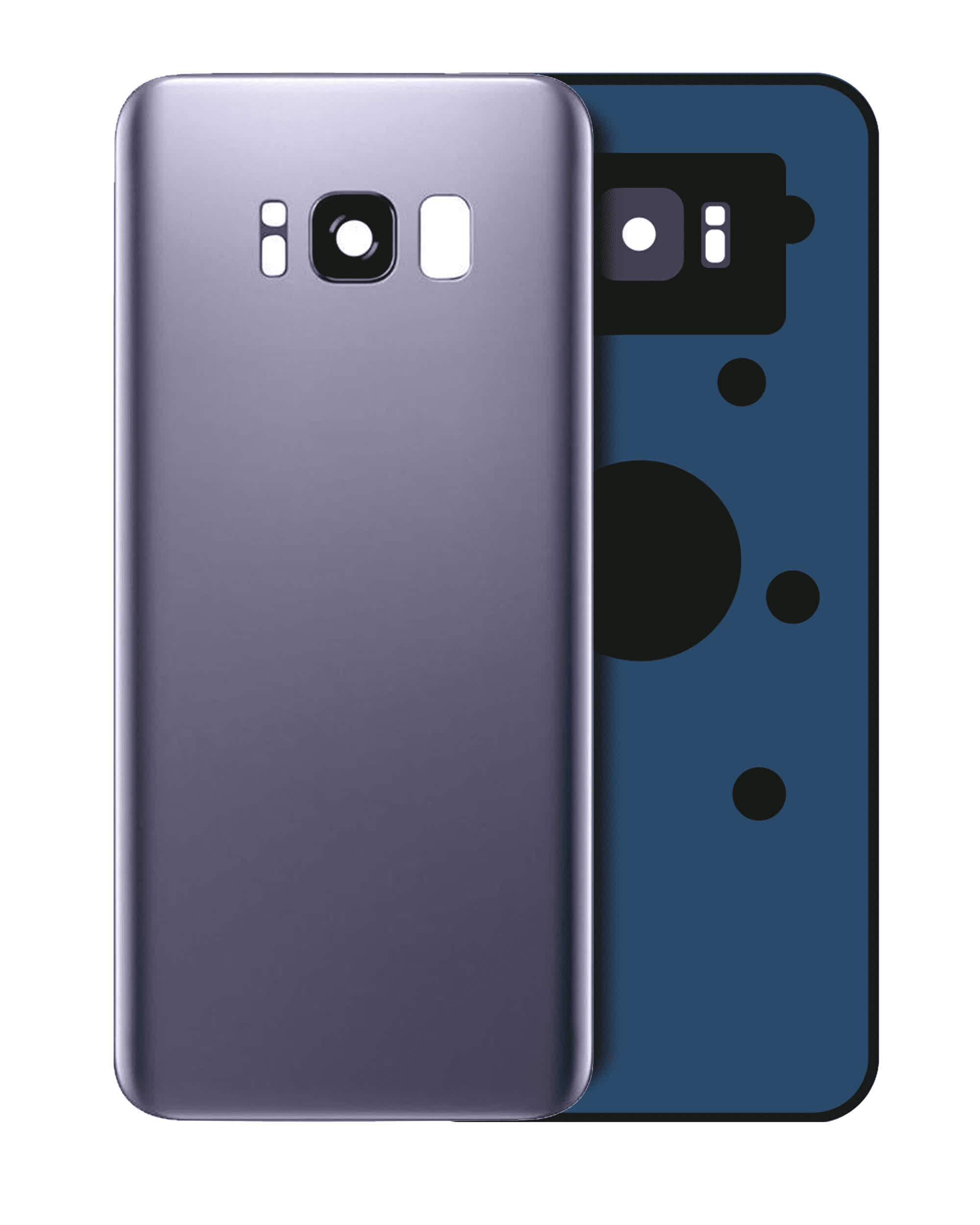 Rückdeckelglas mit Kameraglas für Samsung Galaxy S8 (Service Pack) (Orchid Gray)