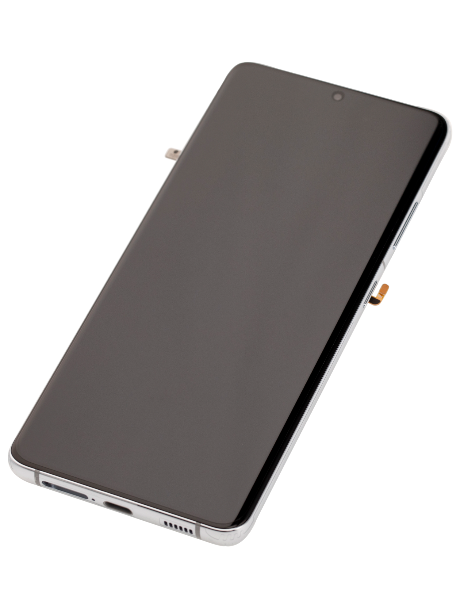 OLED Display mit Rahmen für Samsung Galaxy S21 Ultra 5G (professionell aufgearbeitet) (Phantom Silver) – Bild 3