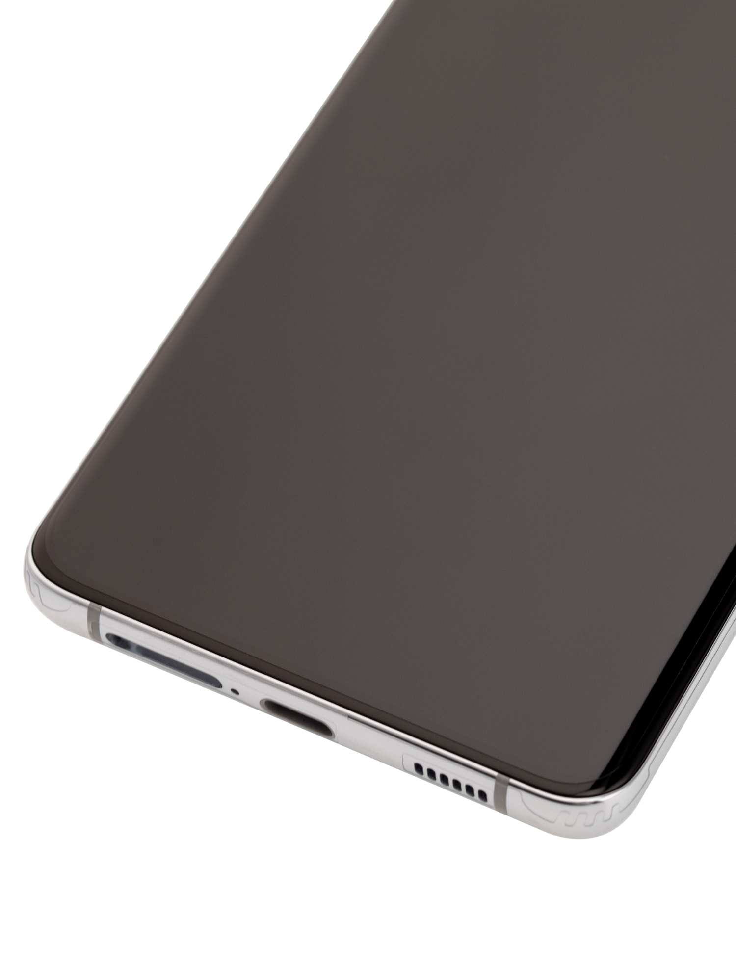 OLED Display mit Rahmen für Samsung Galaxy S21 Ultra 5G (professionell aufgearbeitet) (Phantom Silver) – Bild 4