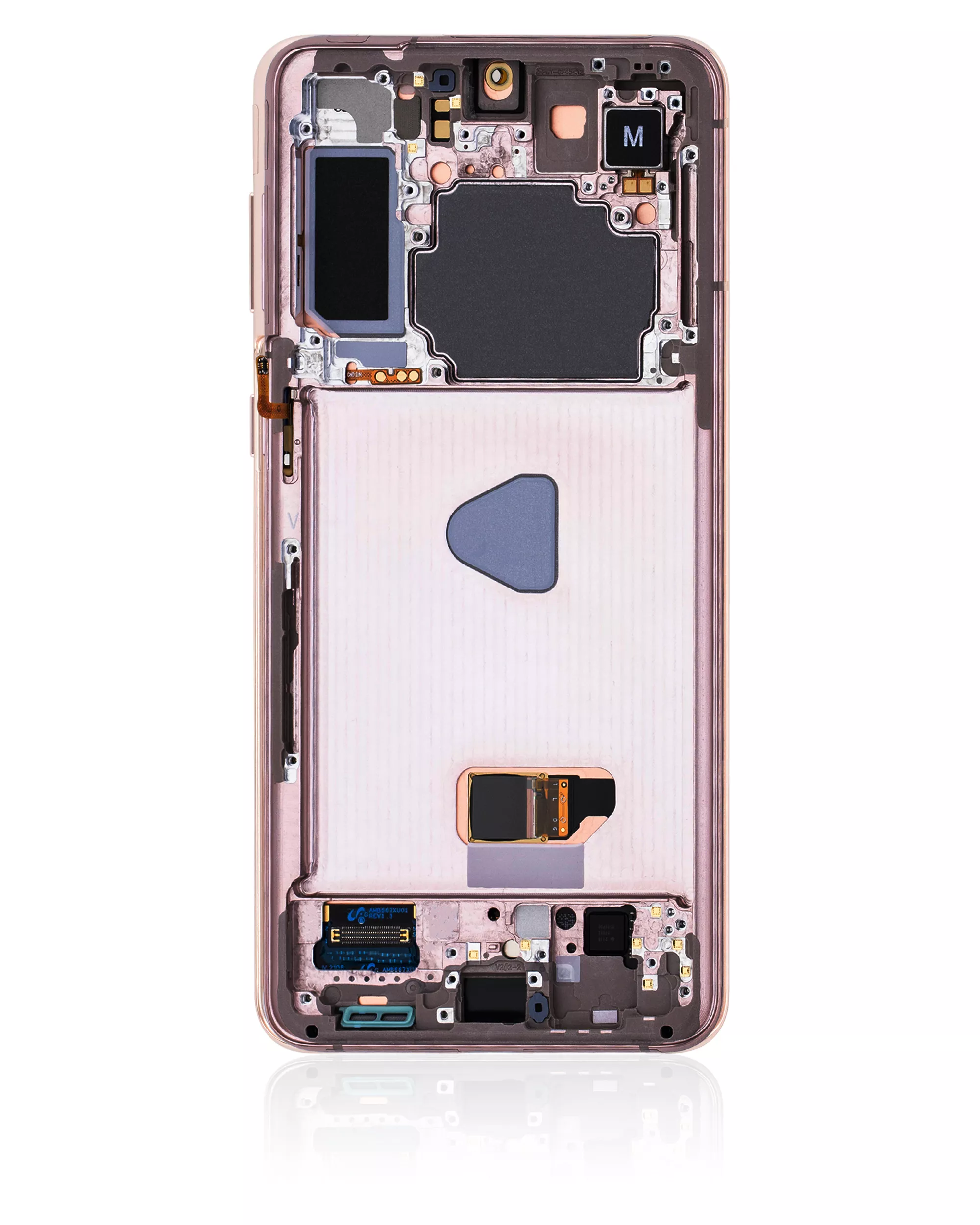 OLED Display mit Rahmen für Samsung Galaxy S21 Plus 5G (Service Pack) (Phantom Violet / Pink / Gold) – Bild 3