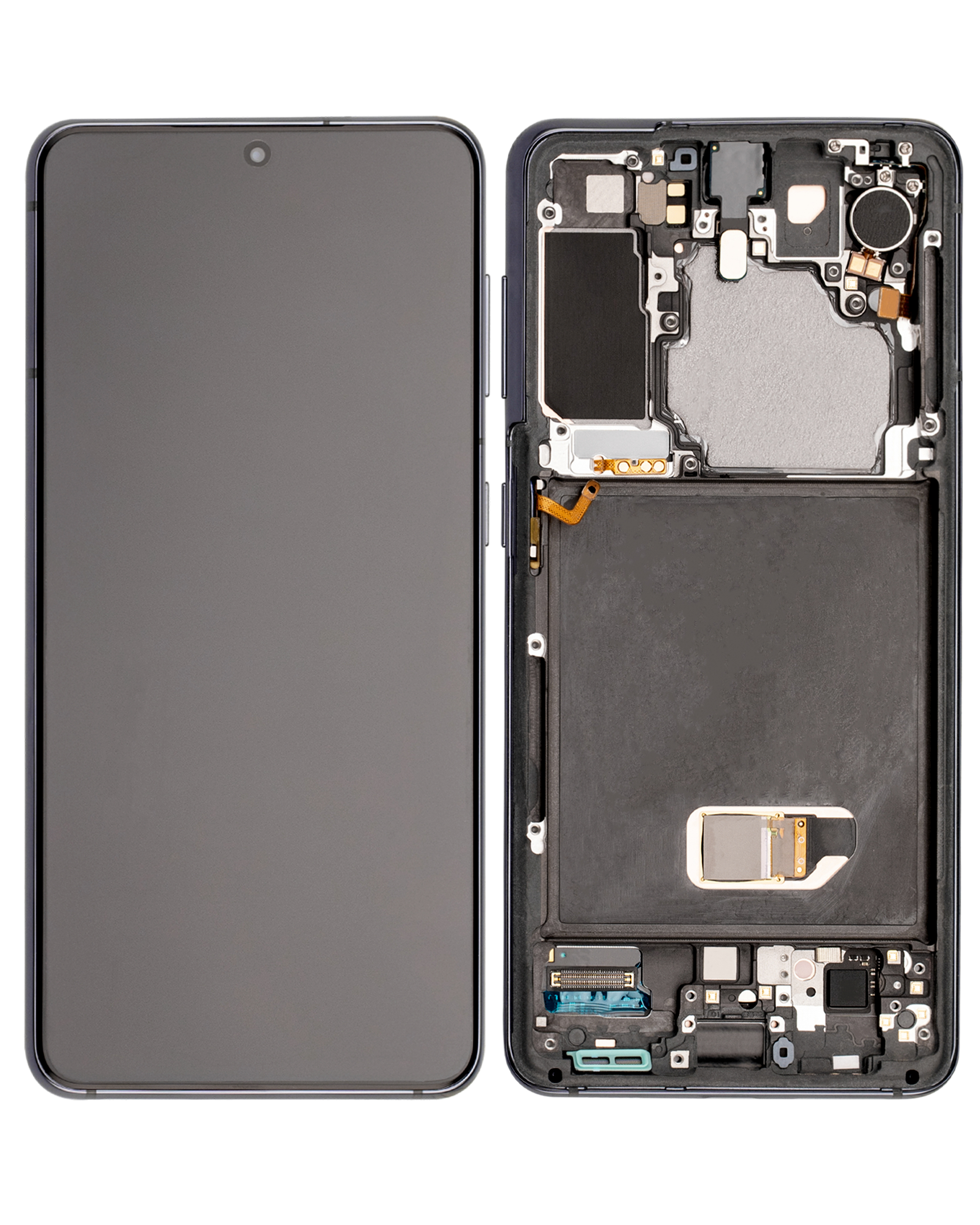 OLED Display mit Rahmen für Samsung Galaxy S21 5G (Service Pack) (Phantom Gray) – Bild 2