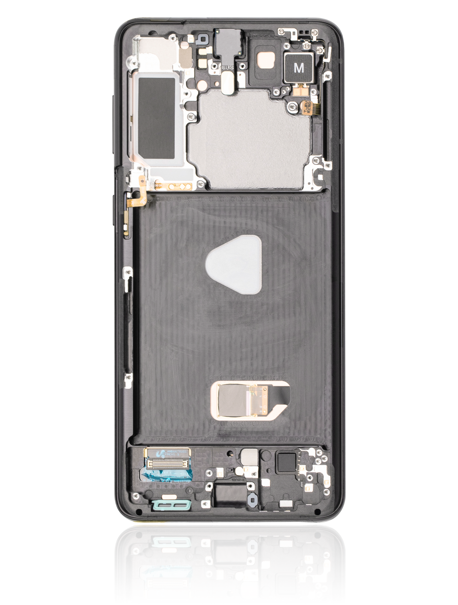 OLED Display mit Rahmen für Samsung Galaxy S21 Plus 5G (professionell aufgearbeitet) (Phantom Black) – Bild 3