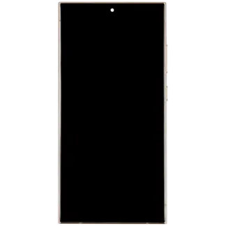 OLED Display mit Rahmen für Samsung Galaxy S24 Ultra (Service Pack) (Titanium Yellow)