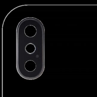 Rückkamera-Glas mit Halterung und Blende für iPhone XS / XS Max (Real Sapphire) (Premium) (Silver (Silber)) (10er-Pack)