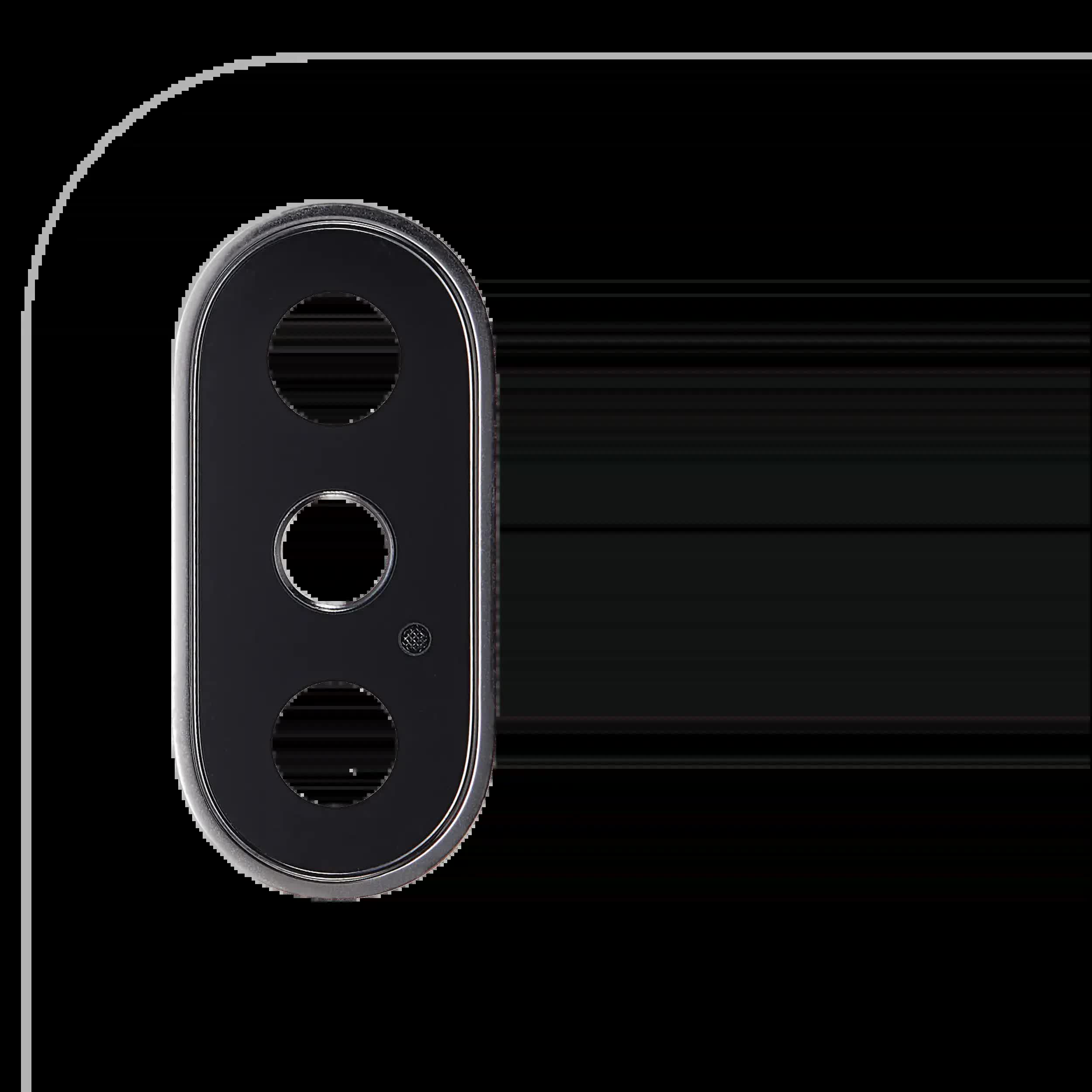 Rückkamera-Glas mit Halterung und Blende für iPhone X (Real Sapphire) (Premium) (Silver (Silber)) (10er-Pack)