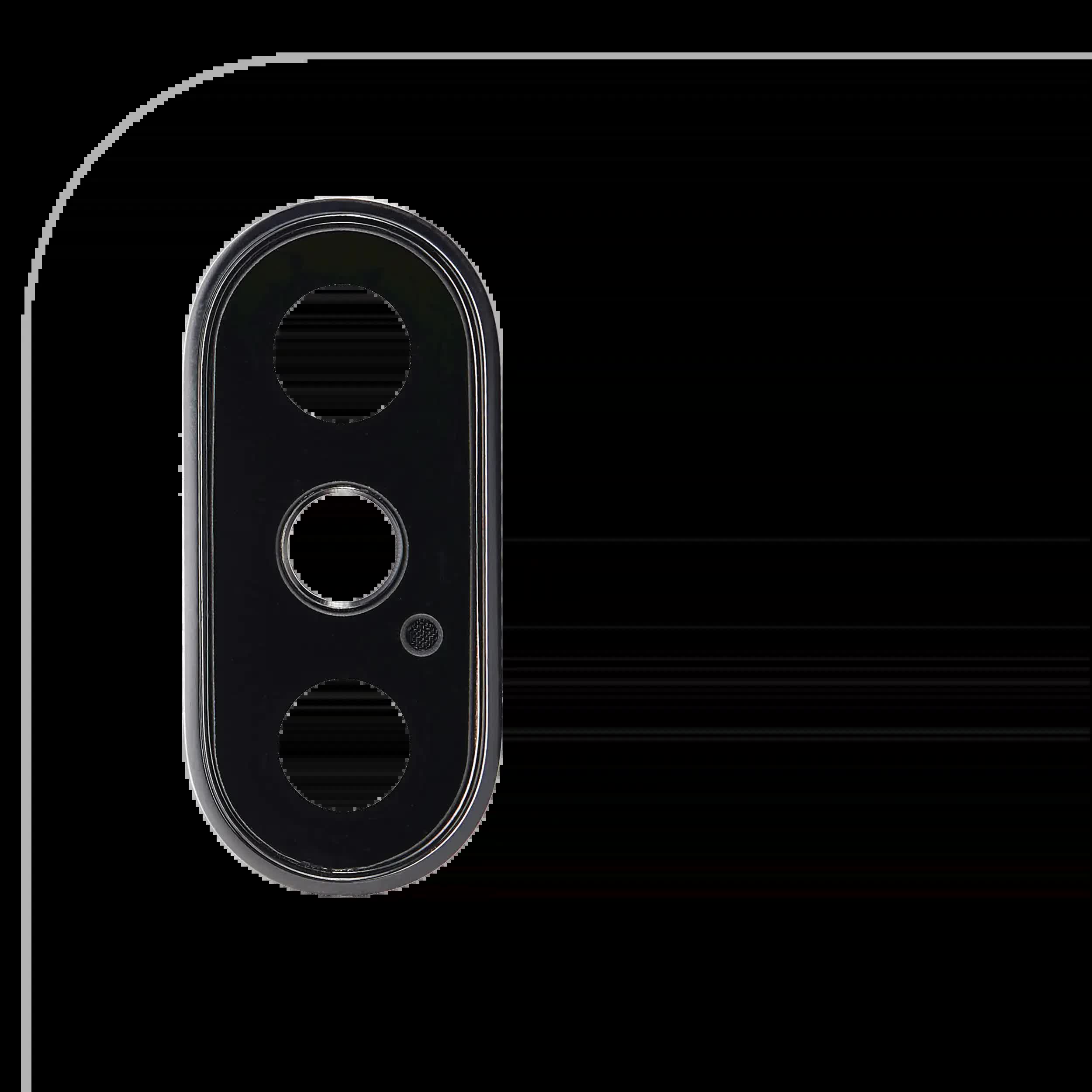 Rückkamera-Glas mit Halterung und Blende für iPhone XS / XS Max (Aftermarket Plus) (Silver (Silber)) (10er-Pack)