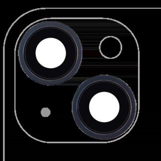 Rückkamera-Glas mit Halterung und Blende für iPhone 14 / 14 Plus (2-teiliges Set) (Aftermarket Plus) (Midnight)